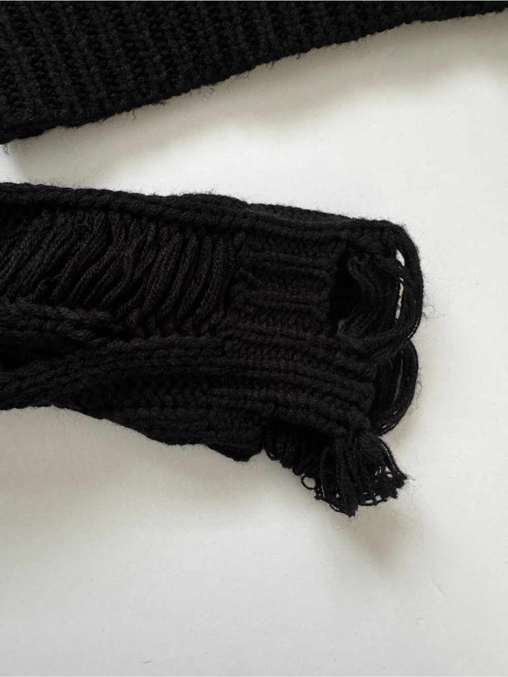 Killstar Ghastmark Disturbia Nemesis Sweater Distressed Cropped Cable Knit Sz M - Picture 11 of 16